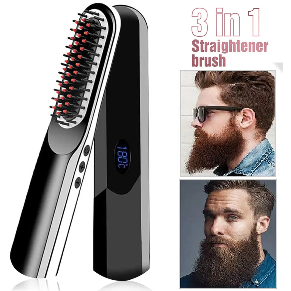 Wireless Men Quick Beard Straightener - Ladderman Beard Co